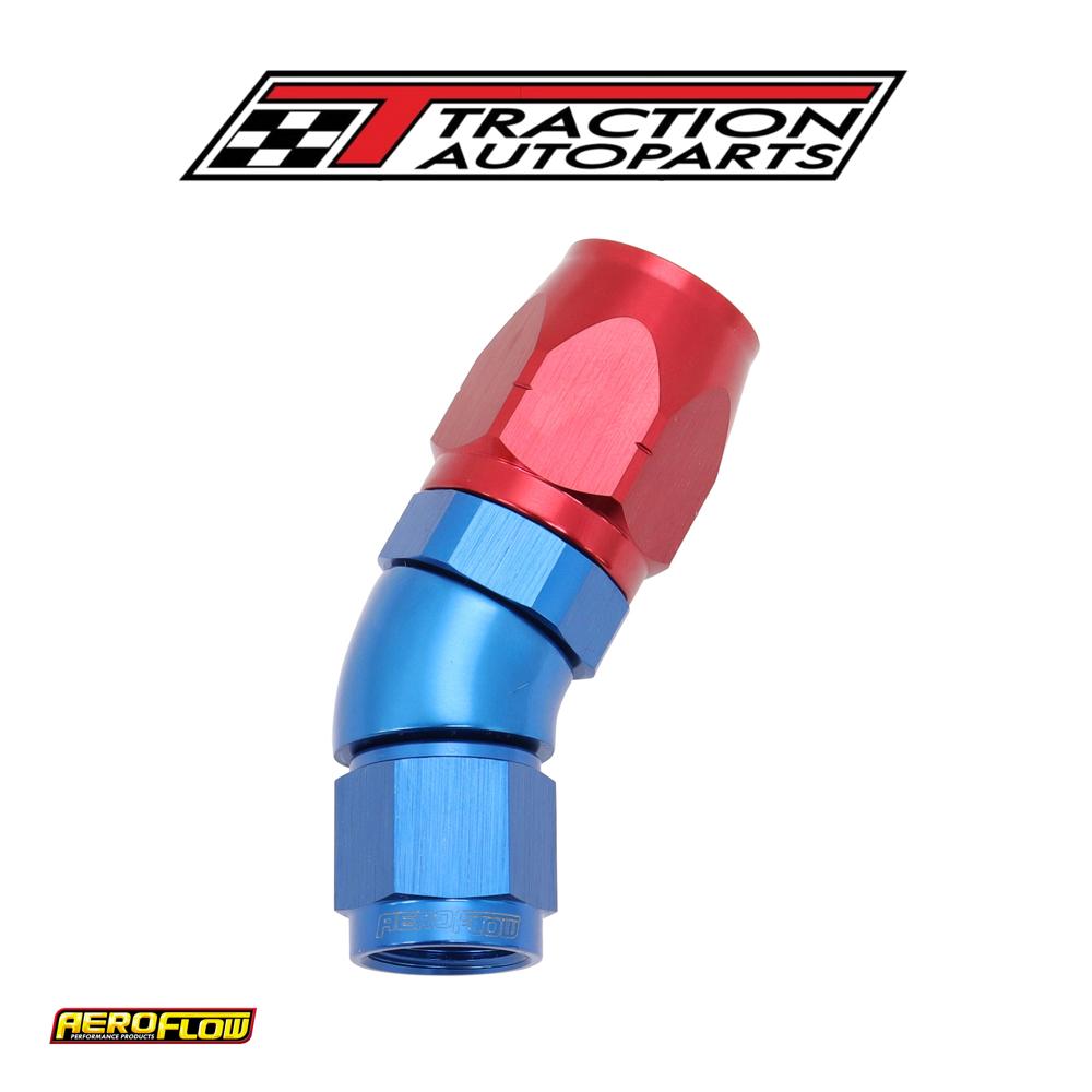 Alloy 30 Deg Hose End -8 Hose To -6 an Expander Hose End Blue