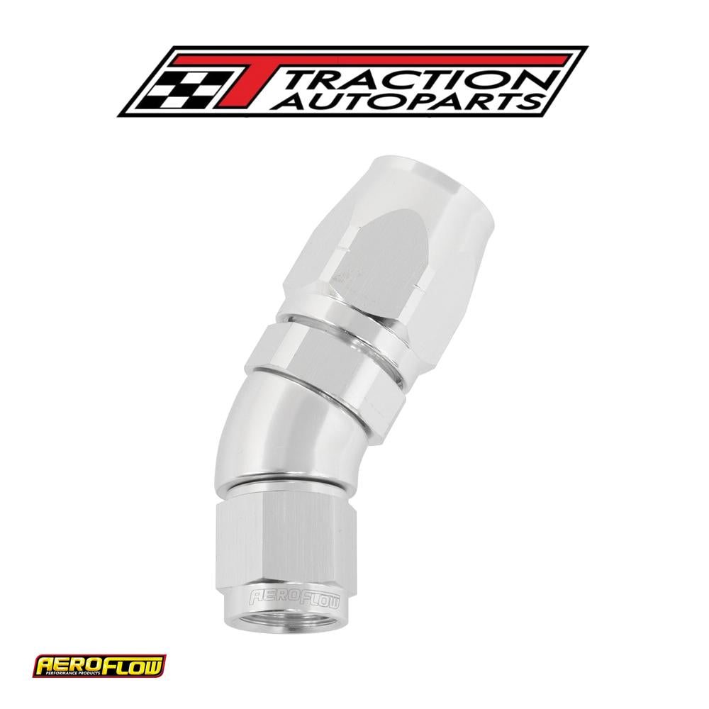 Alloy 30 Deg Hose End -8 Hose To -6 an Expander Hose End Silv