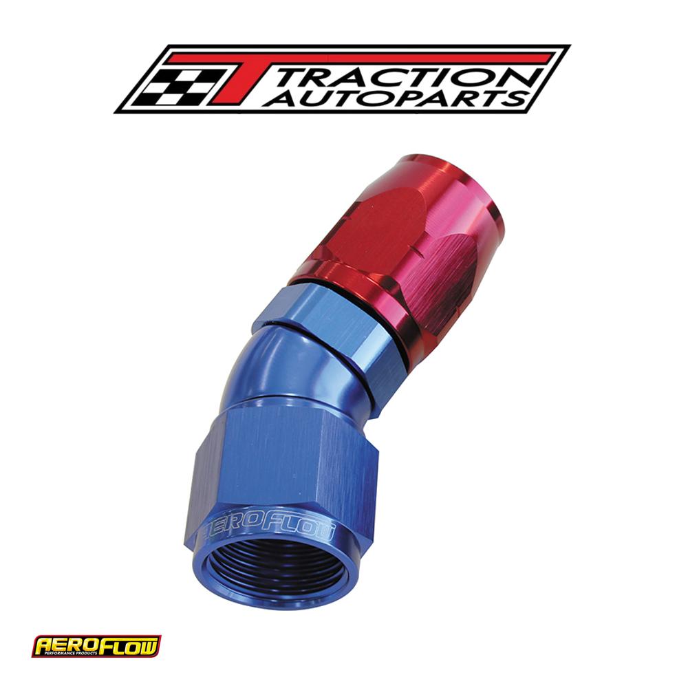 Alloy 30 Deg Hose End -16 an Blue Cutter Style Full Flow