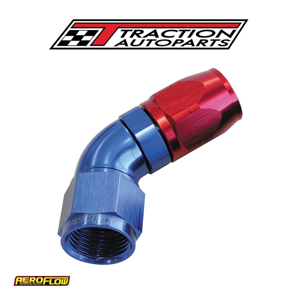 Alloy 60 Deg Hose End -6 an Blue Cutter Style Full Flow