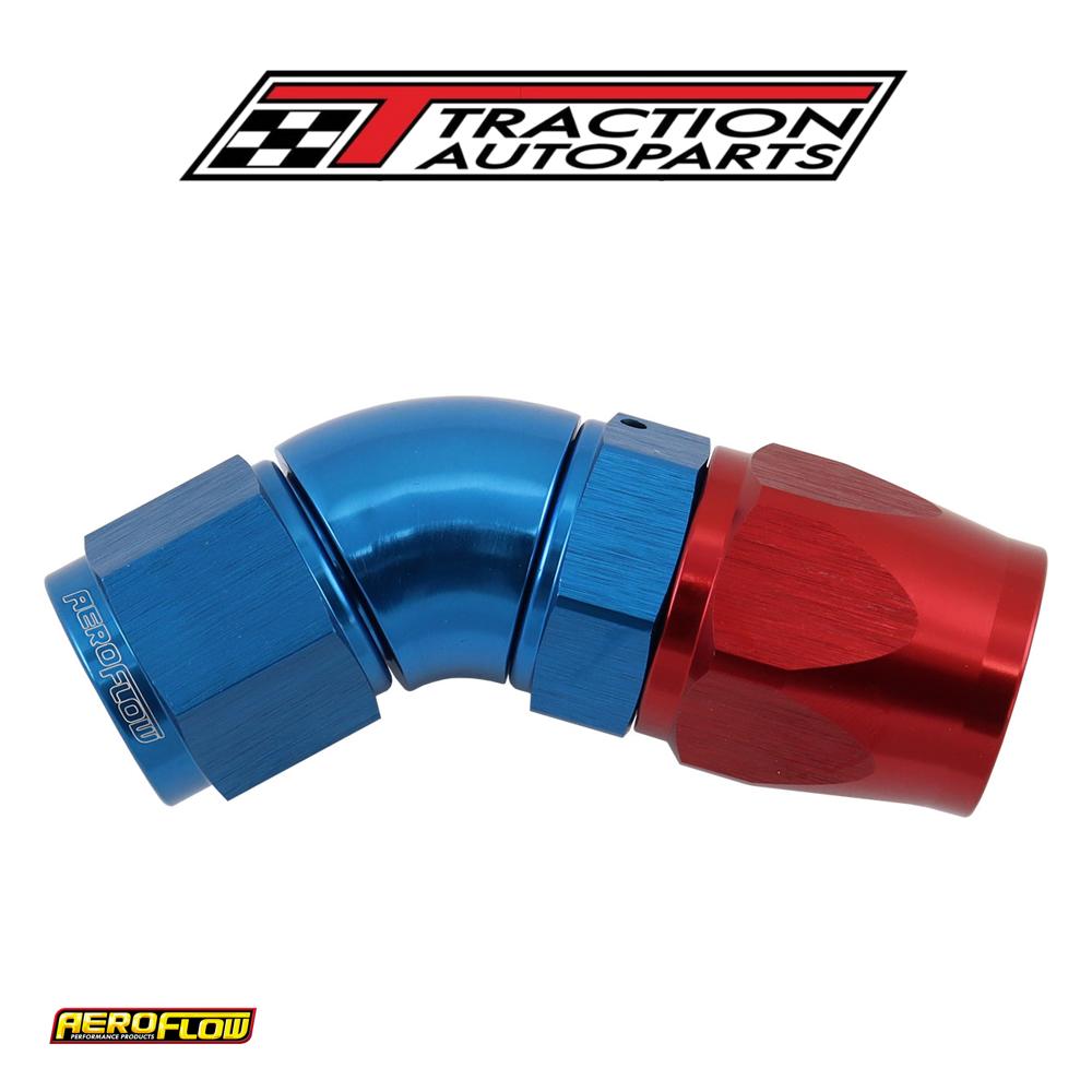 Stepped 45 Degree End -10 Hoseto -8 an Expander Hose End Blueteflon Af 572-10-08 d