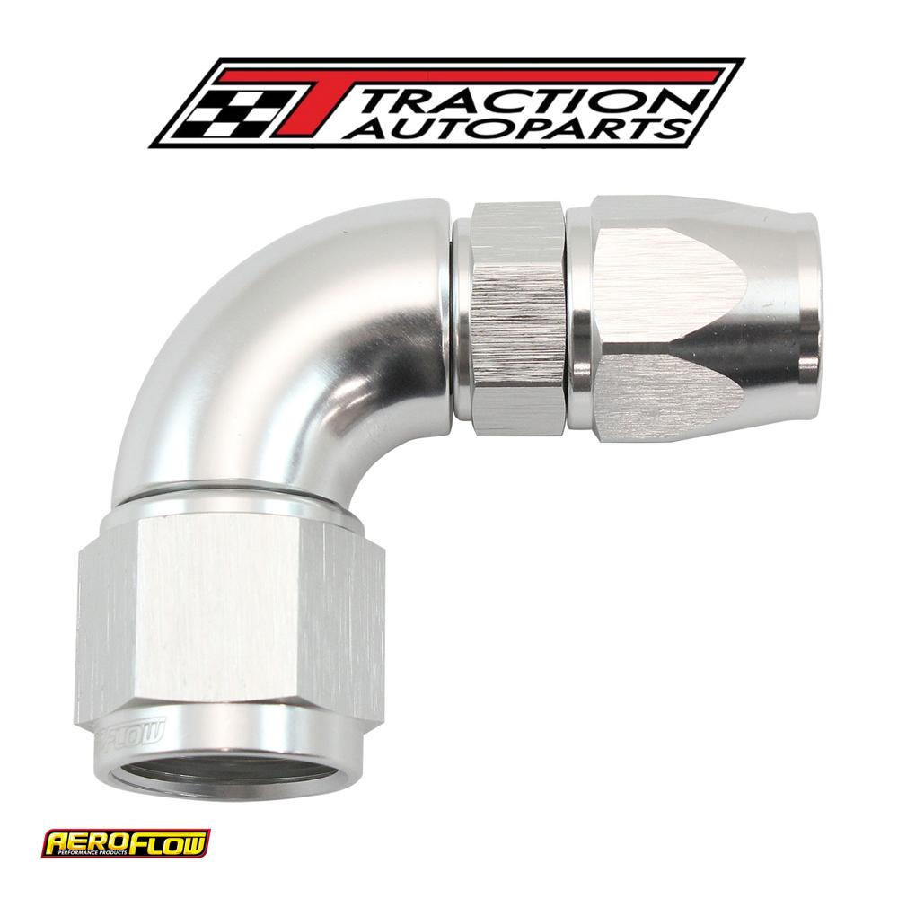 Stepped 90 Degree End -6 Hose To -8 an Reducer Hose End Silveteflon Af 573-06-08 ds