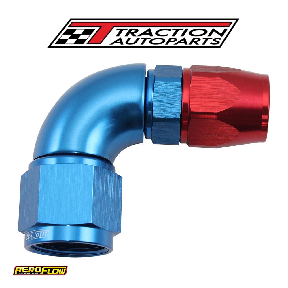 Stepped 90 Degree End -8 Hose To -10 an Reducer Hose End Blueteflon Af 573-08-10 d