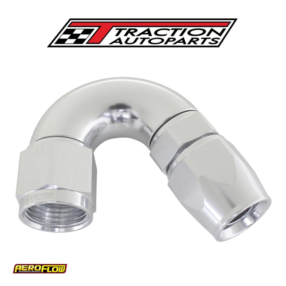 150 Deg -10 an Full Flow Teflonhose End Silver 1 Piece Fullfl