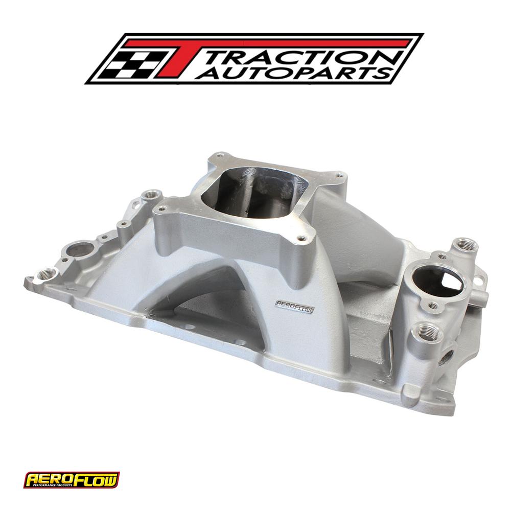 Sbc Hi Rise Intake Manifold Single Plane Chev 350 Natural