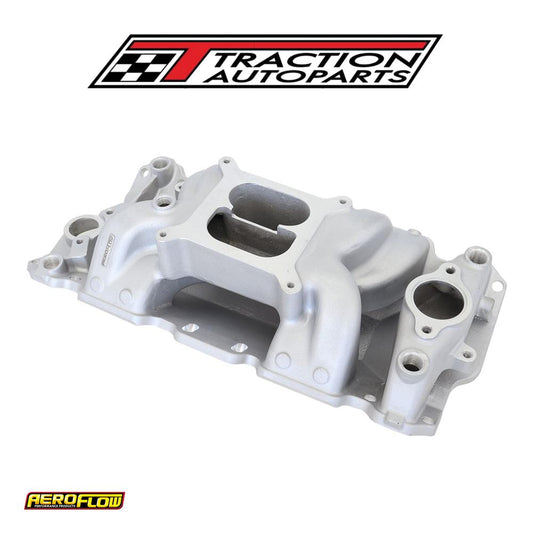 Sbc Air Gap Intake Manifold Dual Plane Chev 350 Natural