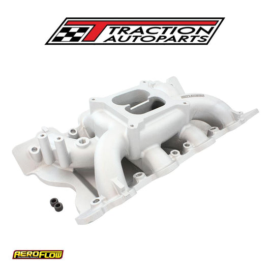 Ford Cleveland Air Gap Intake Manifold Dual Plane Natural 351 c Aeroflow - Af 6010-2002