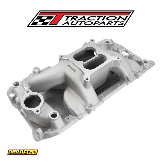 Bbc Air Gap Intake Manifold Dual Plane Chev 454 Natur Oval