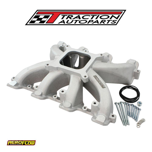 Gm Ls Carby Intake Manifold Cathedral Port Non-efi Ls 1 Ls 2 natural Aeroflow - Af 6040-5000