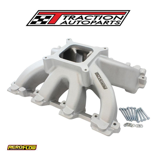 Gm Ls Carby Hi Rise Intake Manifold Cathedral Non Efi Ls 1 ls 2 Natura Aeroflow- 6040-5000
