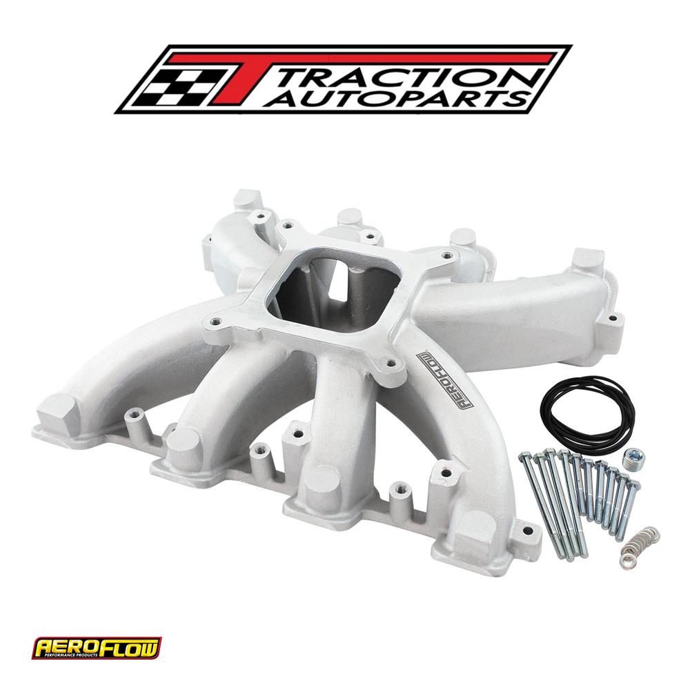 Gm Ls Carby Intake Manifold Rectangle Port Non-efi Ls 3 Natural Aeroflow- Af 6040-6000