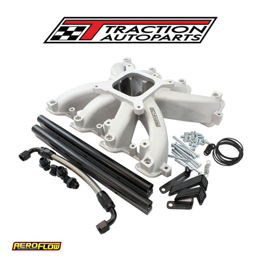 Gm Ls Carby Intake Manifold Cathedral Port Efi Ls 1 Ls 2 Natural Aeroflow - Af 6050-5000