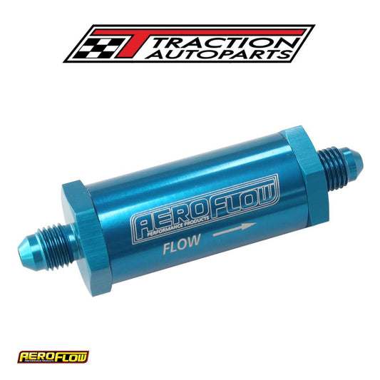 -4 an Turbo Inline Oil Filter Blue 30 Micron Washable