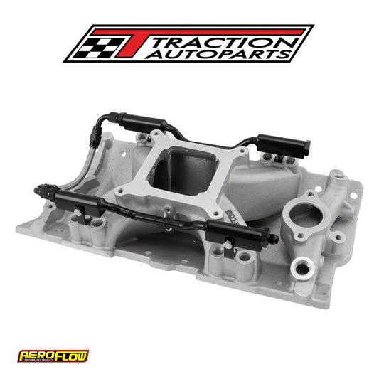 Sbc Efi Air Gap Intake Manifolsingle Plane Chev 350 Natural