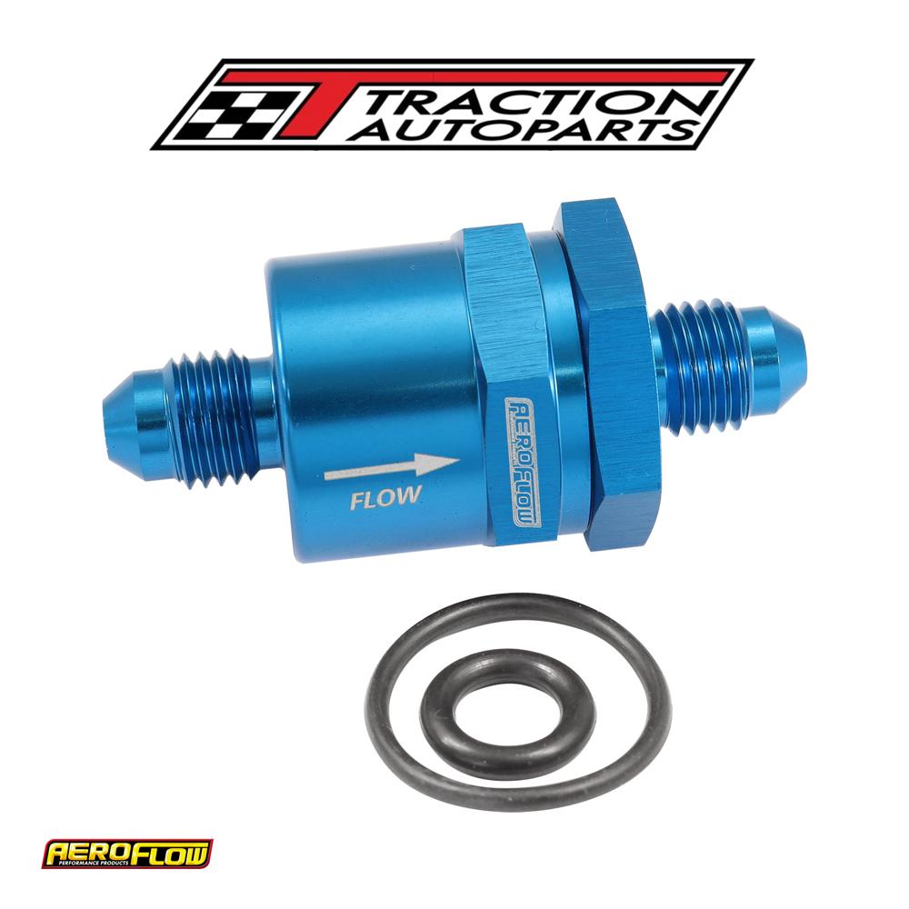 Check Valve Inline -4 an Blue / One Way Valve