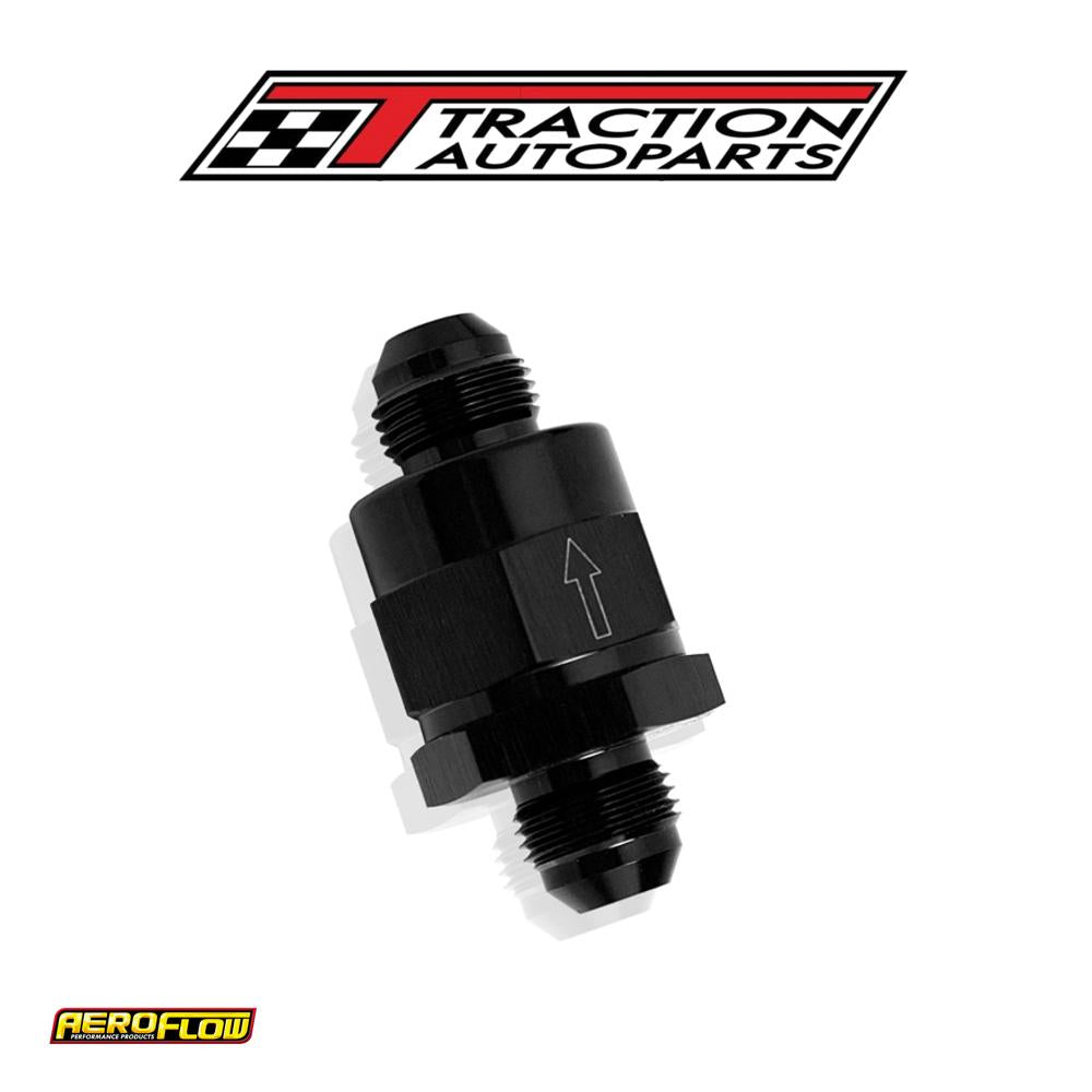 Check Valve Inline -10 an Black / One Way Valve