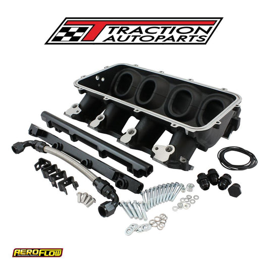 Low Rise Efi Gm Ls Base Intakemodular Manifold Cathedral Port Black Af 679-5001