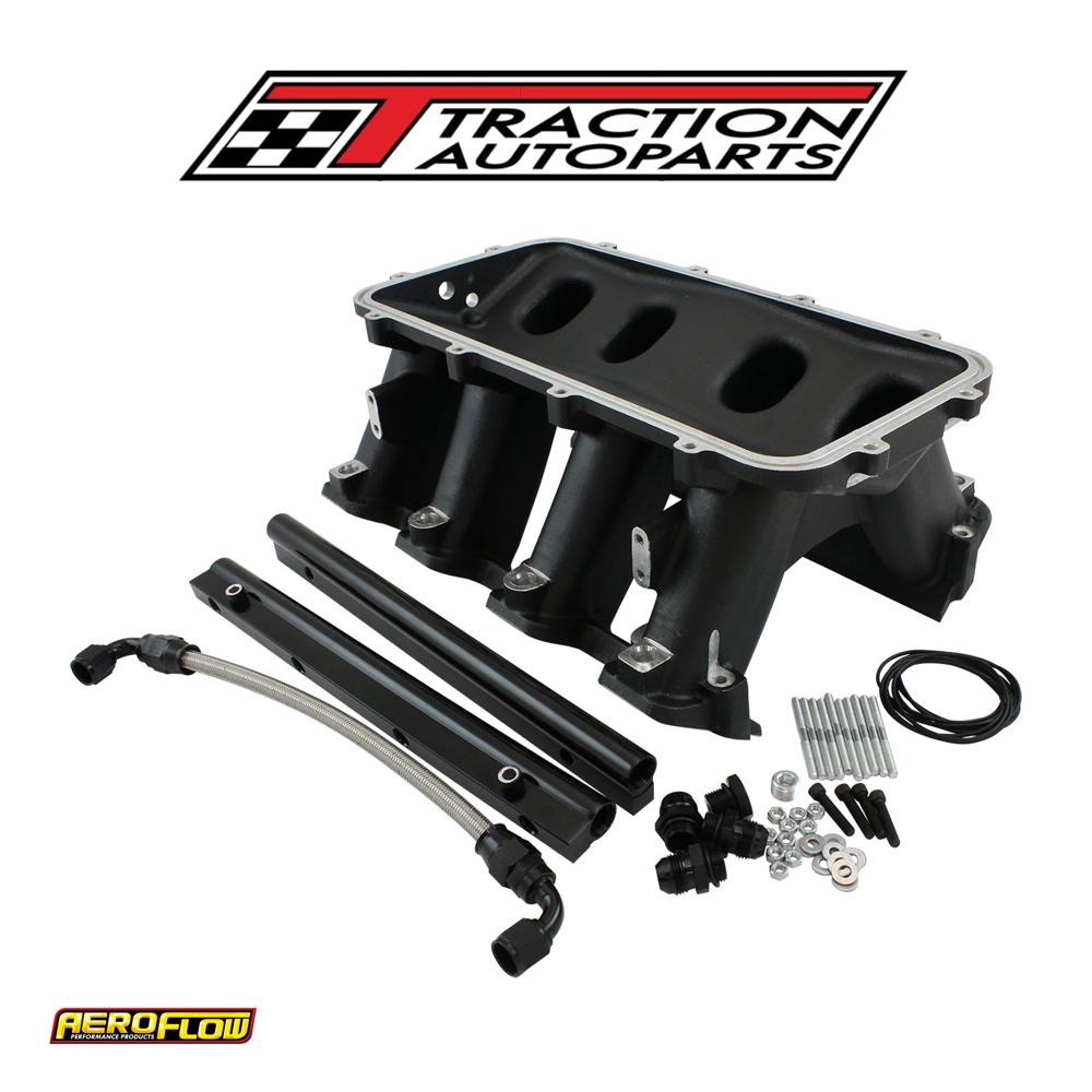 Hi Rise Efi Gm Ls Base Intake Modular Manifold Rectangle Port Black Af 6279-6004
