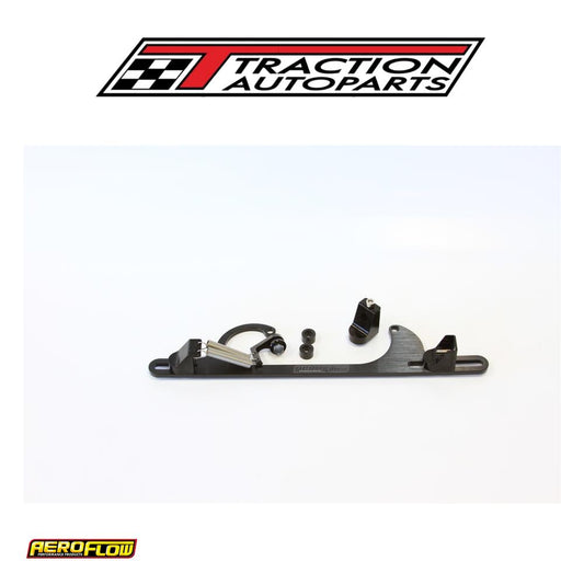 Billet Throttle Cable Bracket Black Suits 4150 Style