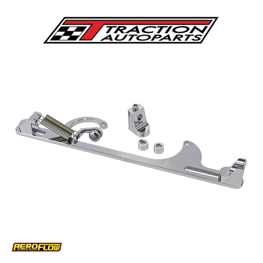 Billet Throttle Cable Bracket Chrome Suits 4150 Style