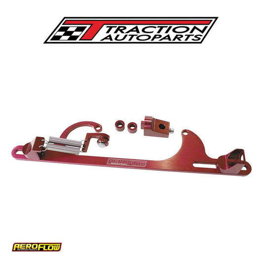 Billet Throttle Cable Bracket Red Suits 4150 Style