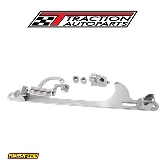 Billet Throttle Cable Bracket Silver Suits 4150 Style