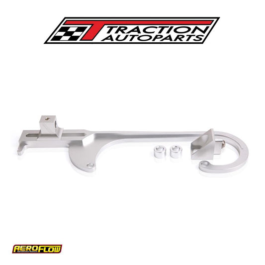 Billet Throttle Cable Bracket Silver Suits 4150 Style Carbs