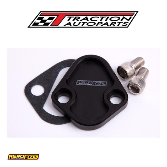 Billet Fuel Pump Block Off Sbfblack Chry Bbc Sbf Bbf