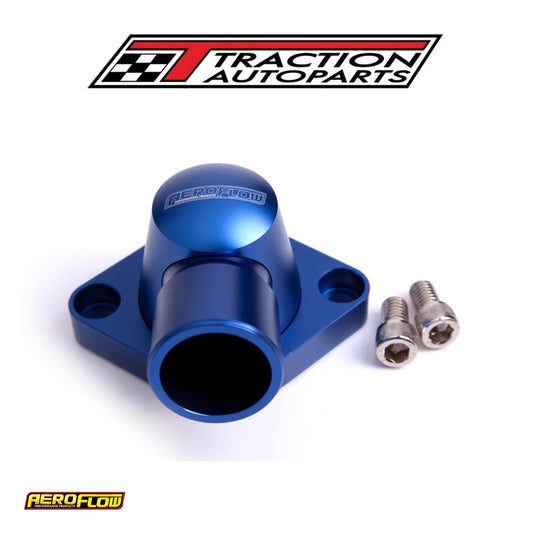 Billet Thermostat Housing Blue Swivel Sbc Bbc
