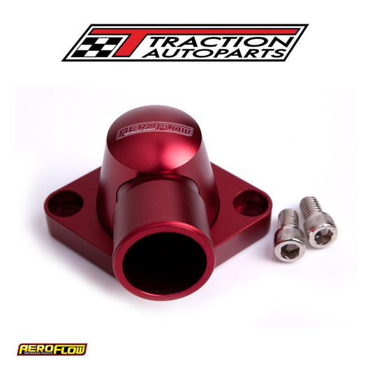 Billet Thermostat Housing Red Swivel Sbc Bbc