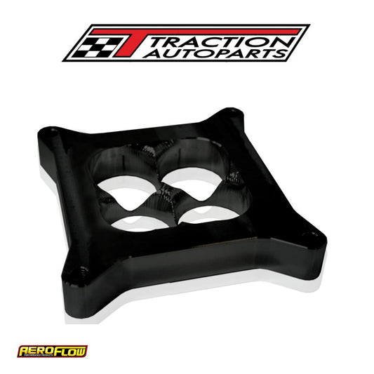 Velocity Carb Spacer 4150 1" Black Bolton Horsepower Square