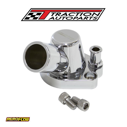 253 308 Holden Thermostat Housing Chrome W/heater Swivel