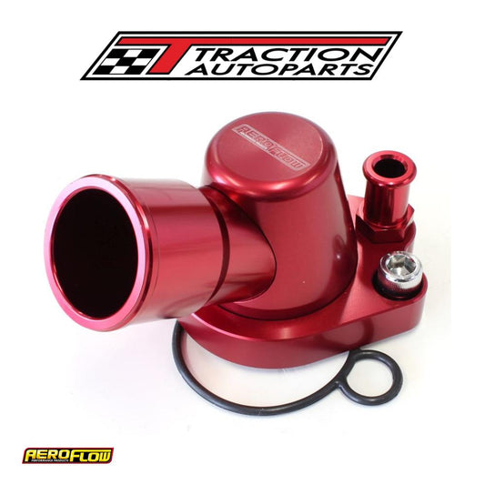 253 308 Holden Thermostat Housing Red W/heater Swivel