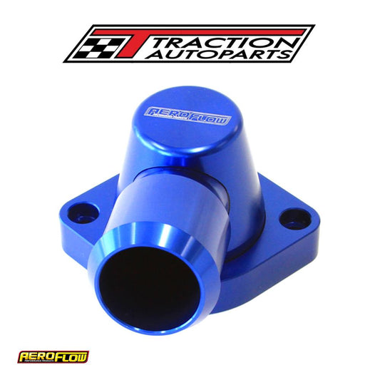Billet Thermostat Housing Blue Swivel All Ls Except Ls 3