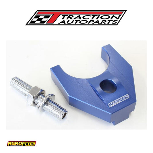 Billet Distributor Hold Down Blue Large V 2 Windsor & 351 c