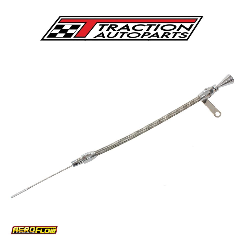 1/4" Npt Universal Dipstick Chrome, 20.75" Oal Can Be Cut