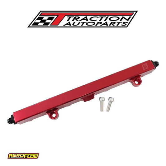 Honda K 20 K 24 Fuel Rail -8 orb Inlets / Outlets Red