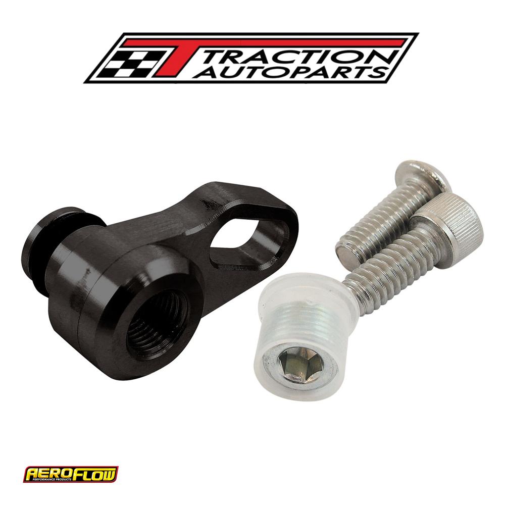 Gm Ls 3 Map Sensor Port Adapterremote 1/8" Npt Black Oem Manifold Aeroflow - Af 64-2193