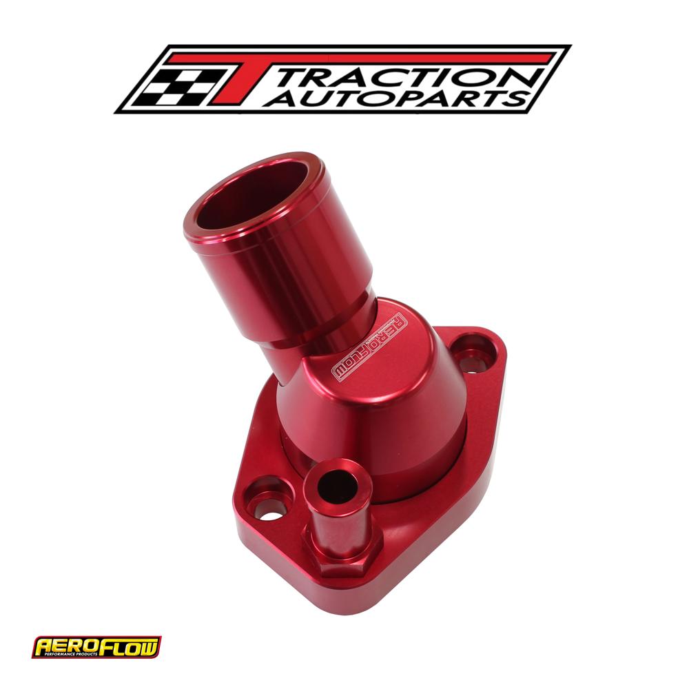 Ford Sb Windsor 45 Deg Swivel Red Thermostat Housing Sbf Aeroflow - Af 64-2233 r