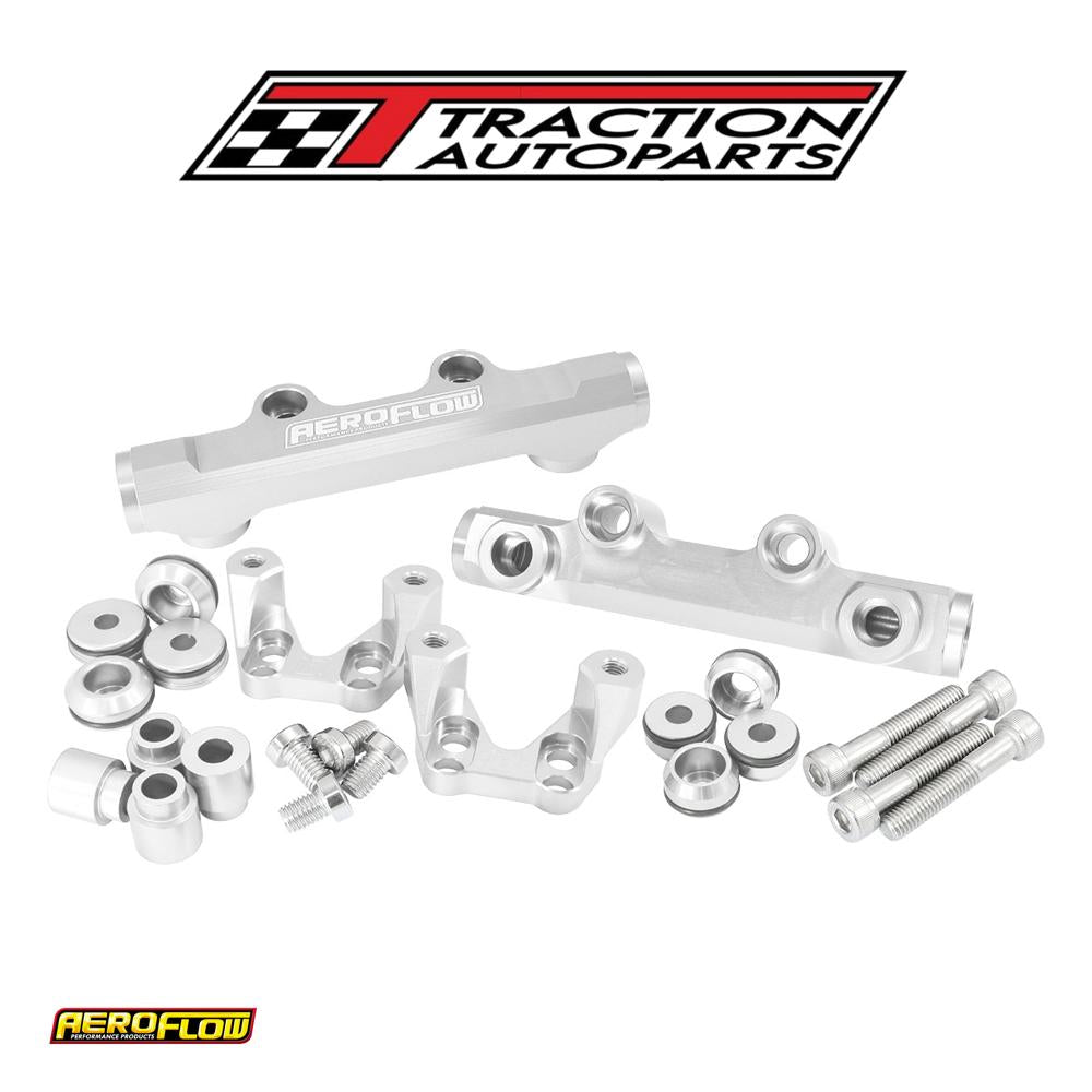 Subaru Ej 20 Conversion Fuel Rail Top Feed Silver 92-00 Wrx