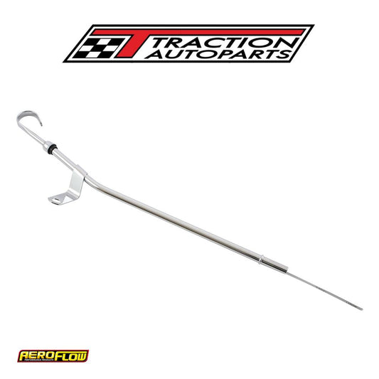 Holden 253 308 V 8 Dipstick Rear Sump Hq Wb Lh Uc Torana Chrome Aeroflow - Af 64-2306 c