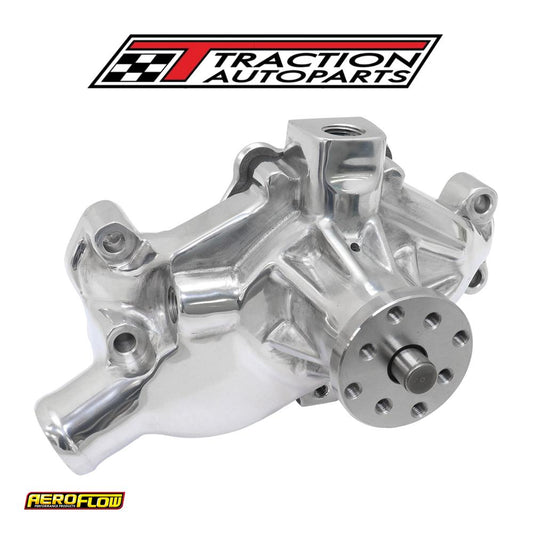 Small Block Chev Short Water Pump Polished Sbc