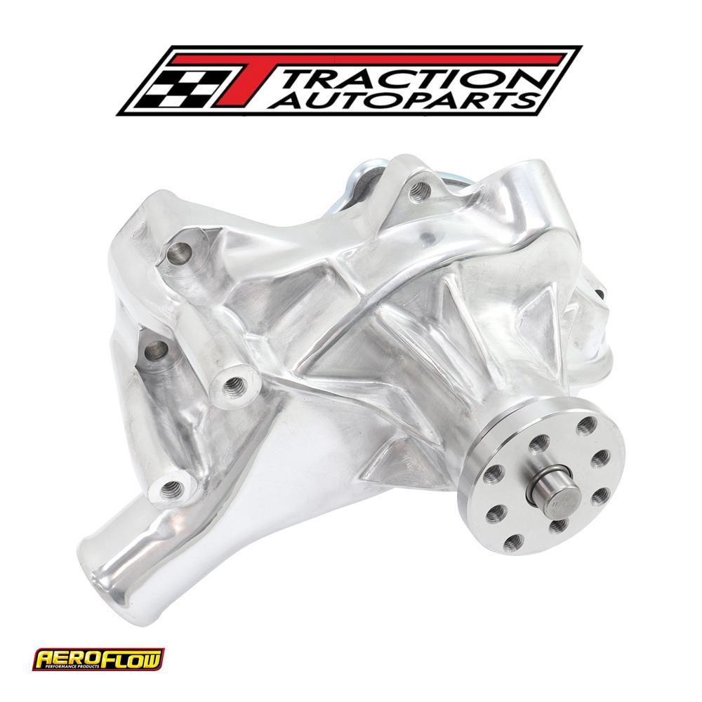 Small Block Chev Long Water Pump Polished Sbc