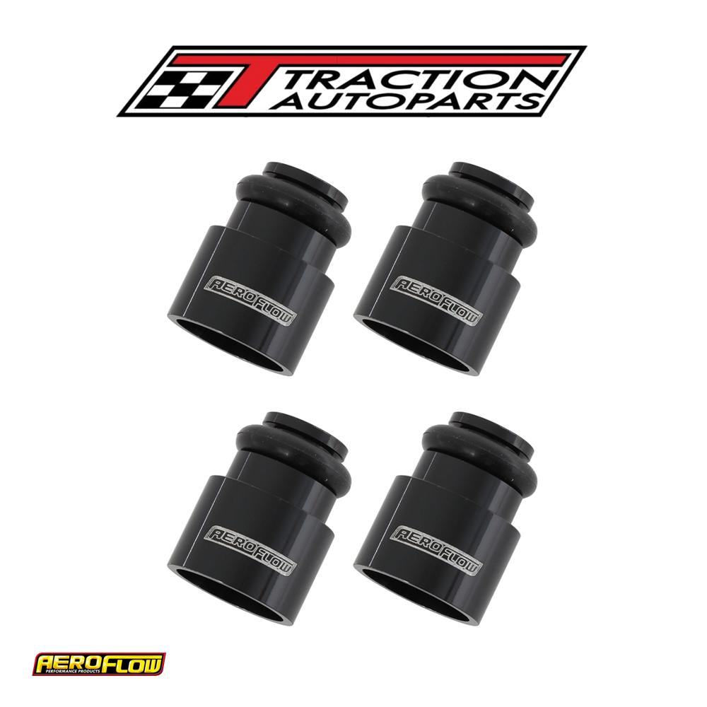Injector Adapter Short 14 mm To 14 mm Fuel Rail 4 Pack Black