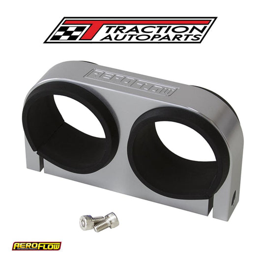 Billet Fuel Pump Bracket Boschsilver Dual Suits Bosch / Af 49