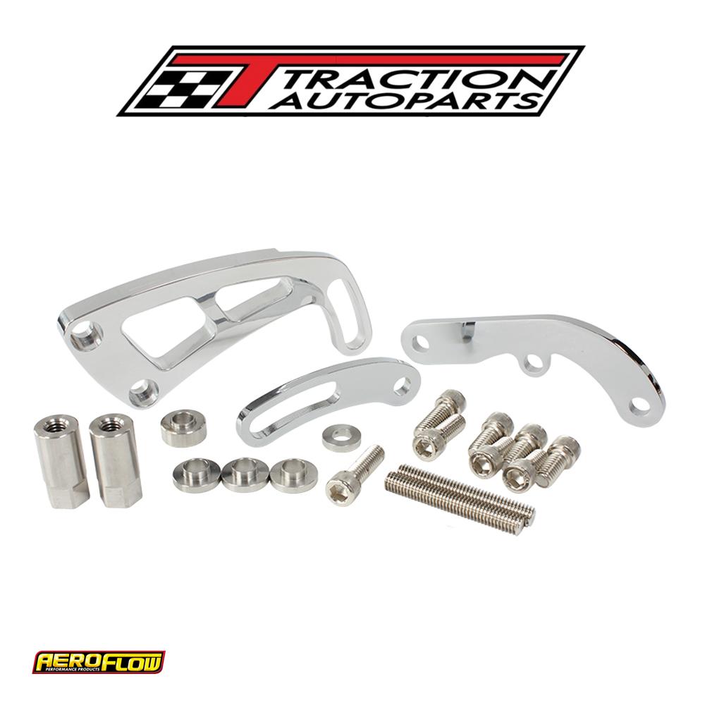 Sbc Midmount Power Steer Pump L/side-long Pump Bracket Only