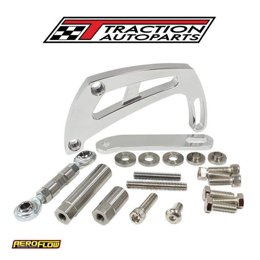 Billet Power Steer Bracket S/bhigh Mount Suit S/b Chev