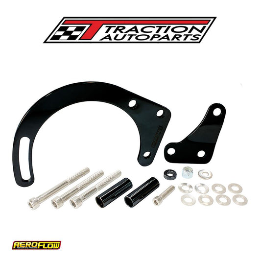Low Mount Alt Bracket Black S/b Chev With Short Water Pump