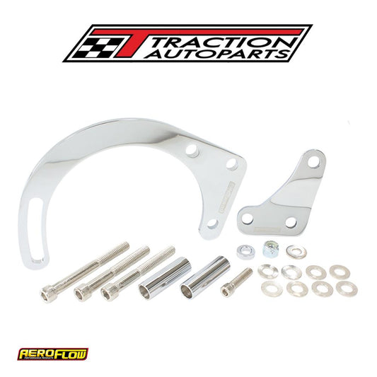 Low Mount Alt Bracket Chrome S/b Chev With Short Water Pump
