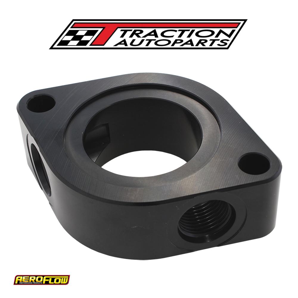 Aeroflow Chev Water Neck Spacer With 2 X -8 orb Aux Port